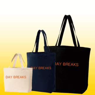 れいめいオリジナルトート（DAY BREAKS-オレンジ文字）