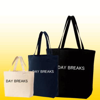 れいめいオリジナルトート（DAY BREAKS-白黒文字）